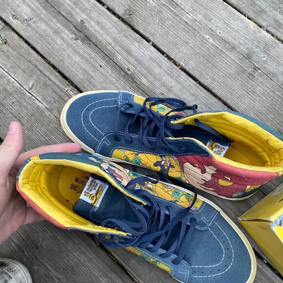 RARE The Beatles X Vans Sk8 High Yellow Submarine With Box Size 11 - Picture 10 of 16
